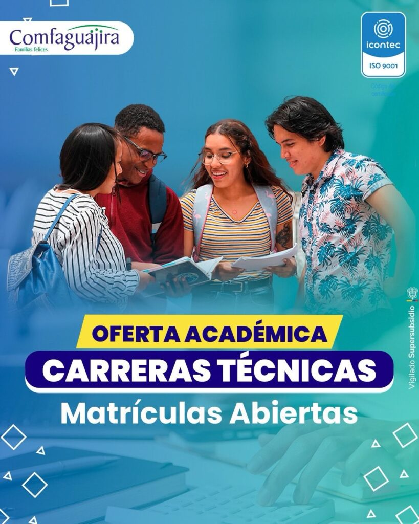 610548689_18555616222028772_880672889165555355_n-1-819x1024 ¡A estudiar! Comfaguajira abre matrículas para sus nuevas carreras técnicas laborales en Riohacha.