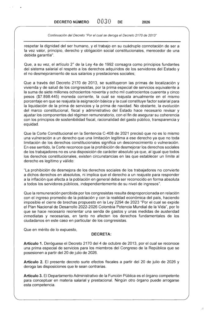 616828058_1448893806601519_1948103310218537456_n-668x1024 Gobierno Nacional derogó prima especial de servicios para congresistas a partir de julio de 2026.